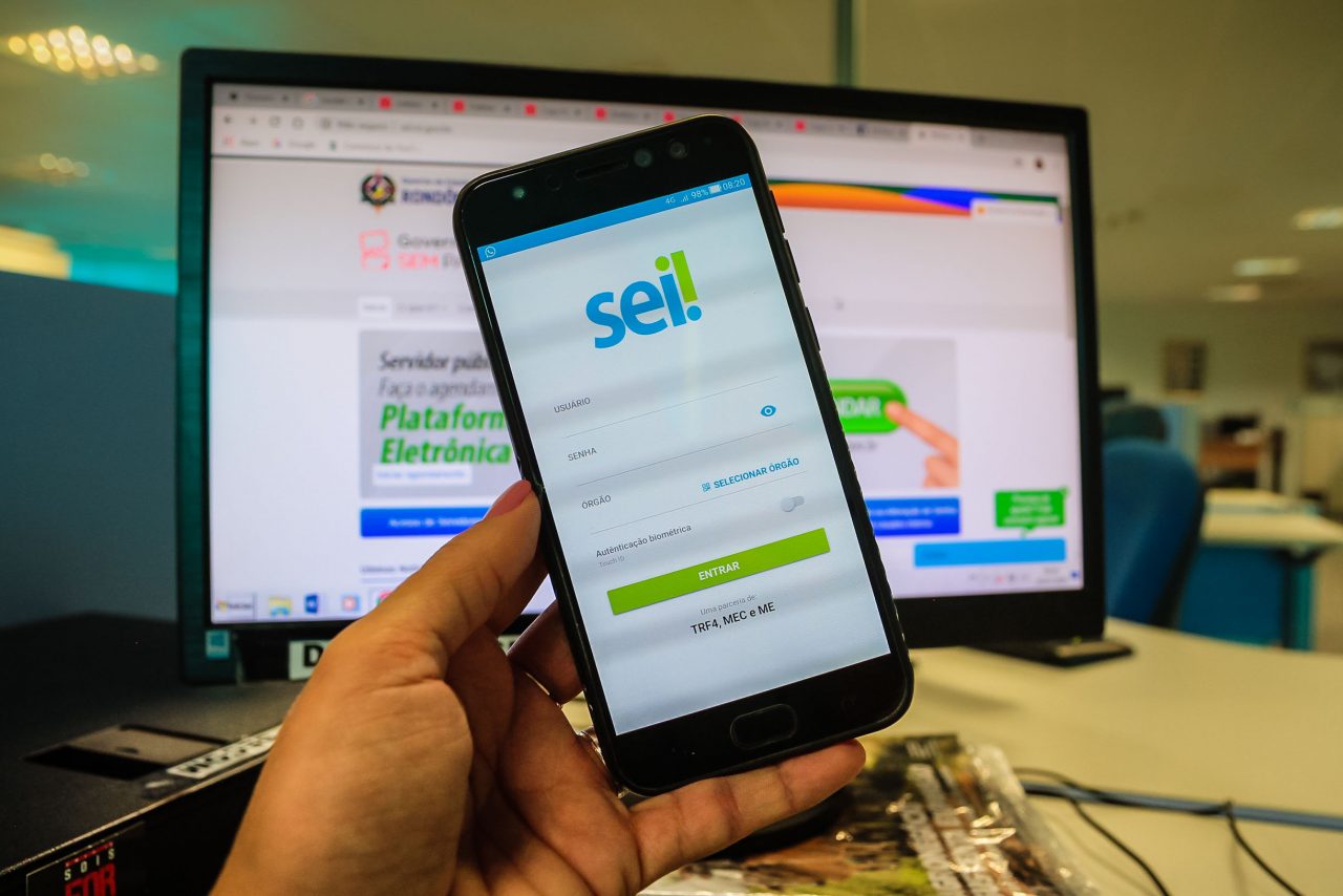 Na palma da mão, nova versão do aplicativo do Sistema Eletrônico de Informações está disponível em Rondônia