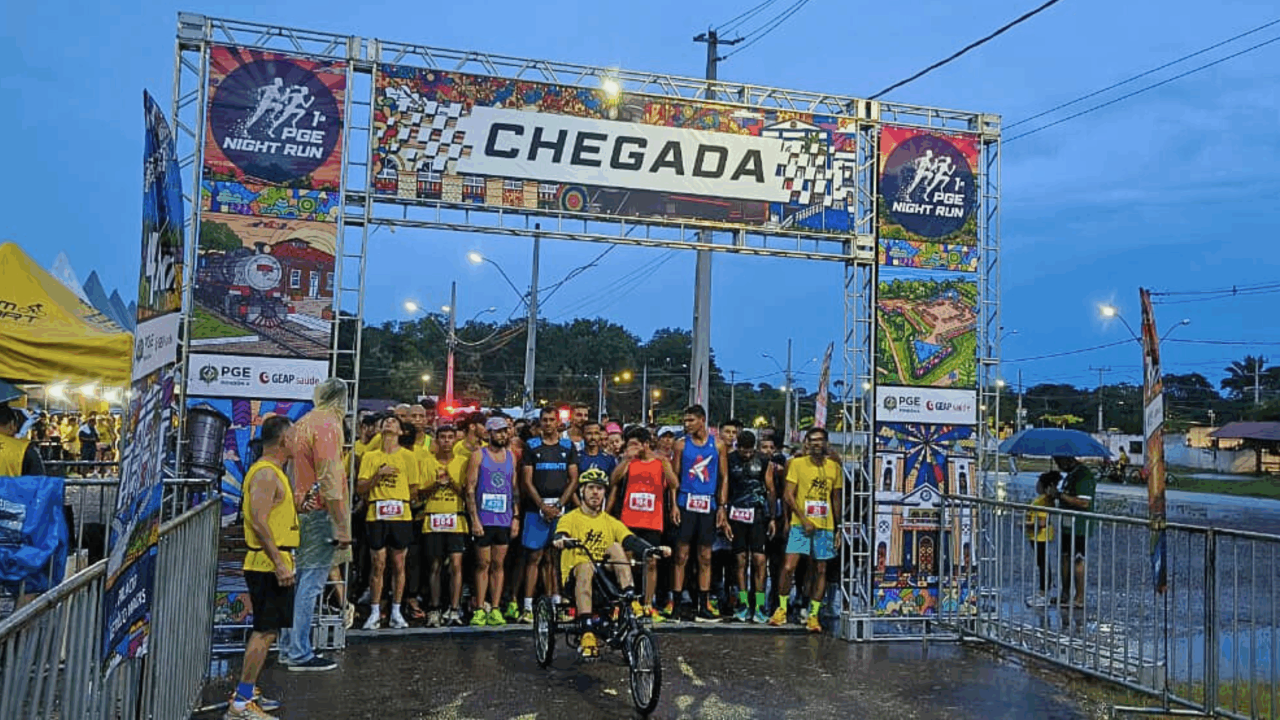 Esporte e solidariedade marcaram a 1ª PGE Night Run em Porto Velho