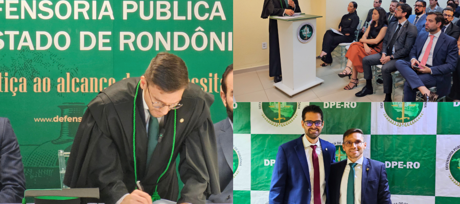 PGE-RO participa da solenidade de posse de recondução do Defensor Público-Geral de Rondônia.