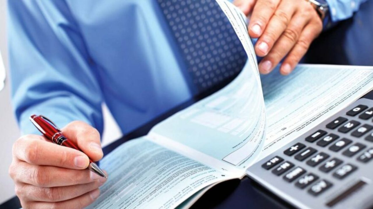 Businessman working in the office