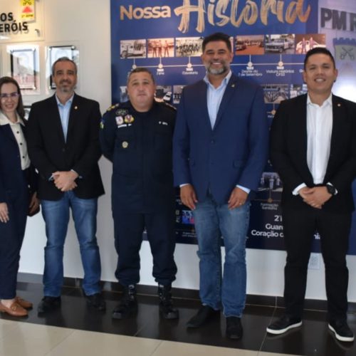 PGE é recepcionada pelo Comandante da PM em Ji-Paraná