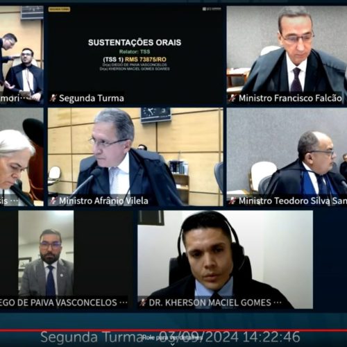 PGE/RO realiza sustentação oral no Superior Tribunal de Justiça