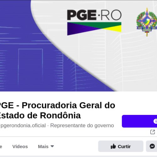 Procuradoria Geral de Rondônia lança facebook institucional